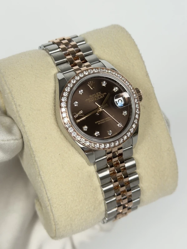 Rolex 28mm Steel and Everose Gold 279381RBR-0011 2