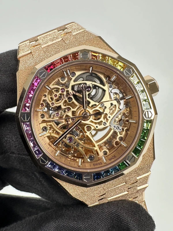 Audemars Piguet Double Balance Wheel Openworked 37 mm 'Frosted' 15468OR.YG.1259OR.01 3