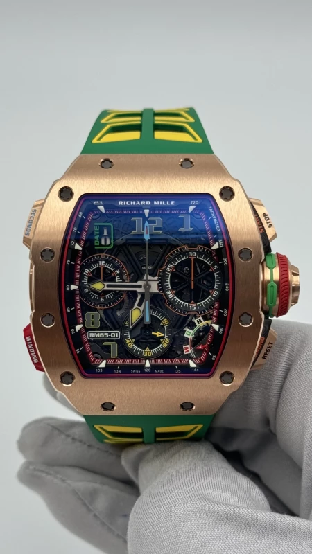Richard Mille Split-Seconds Chronograph Full Gold Rm 65-01 Ca Rg 2