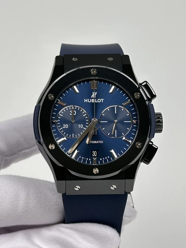 Hublot Ceramic Blue Chronograph 45 mm 521.CM.7170.RX 2