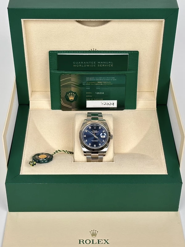 Rolex 41 mm, steel and white gold 126334-0015 5