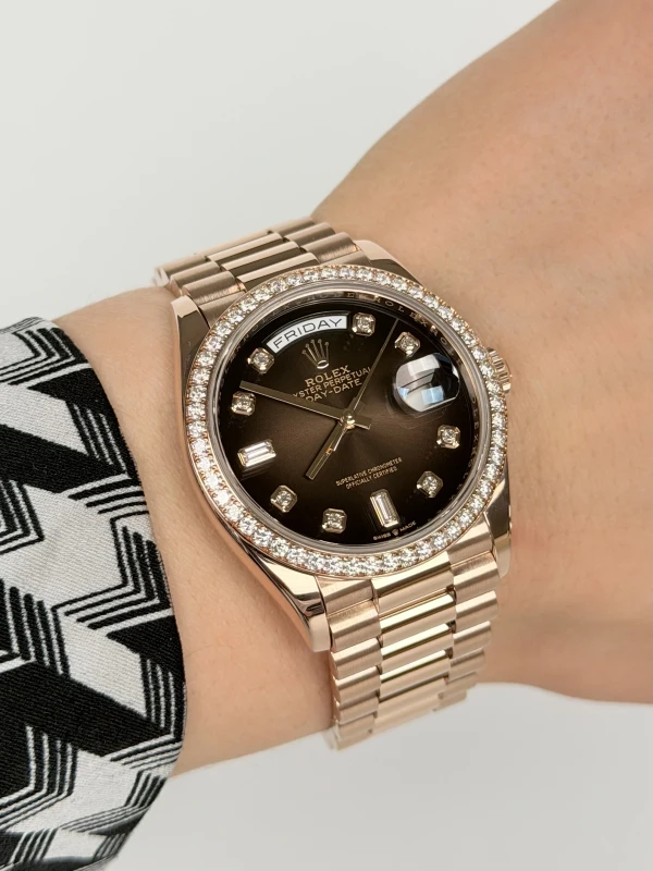 Rolex 36mm Everose Gold 128345rbr-0040 6