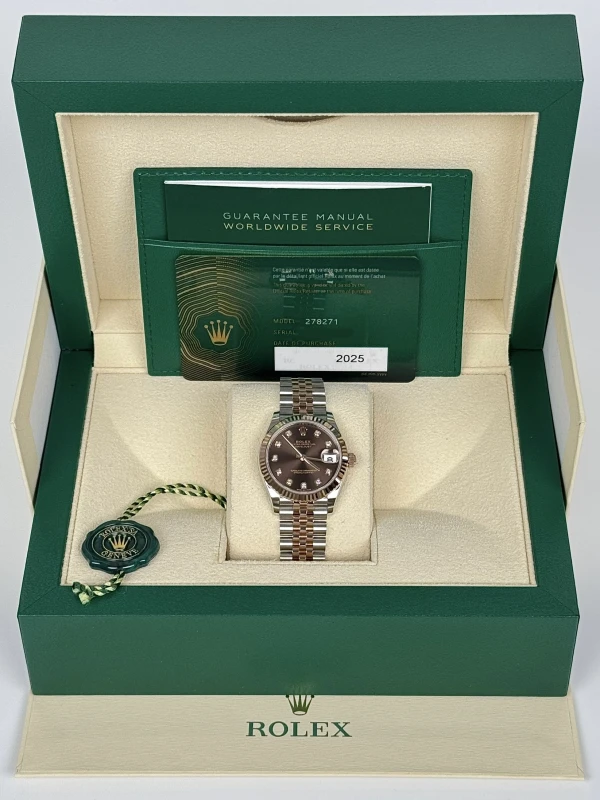 Rolex 31mm Steel and Everose Gold 278271-0028 5
