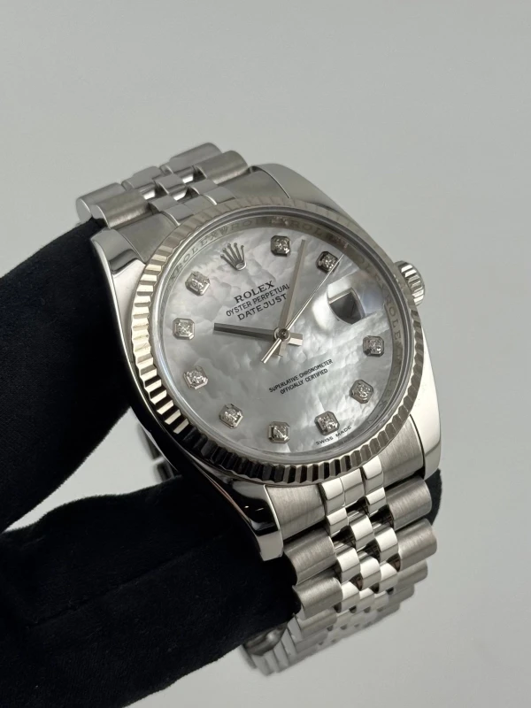 Rolex 36mm Steel and White Gold 116234-0078 3