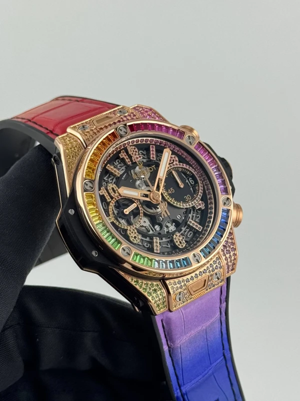 Hublot Unico King Gold Rainbow 441.OX.1118.LR.0999 5