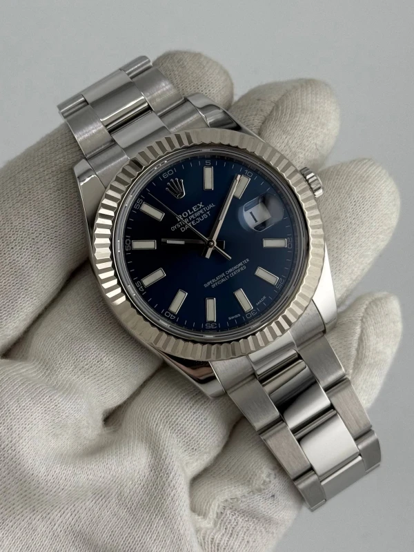 Rolex  II 41mm Steel and White Gold 116334 blio 4