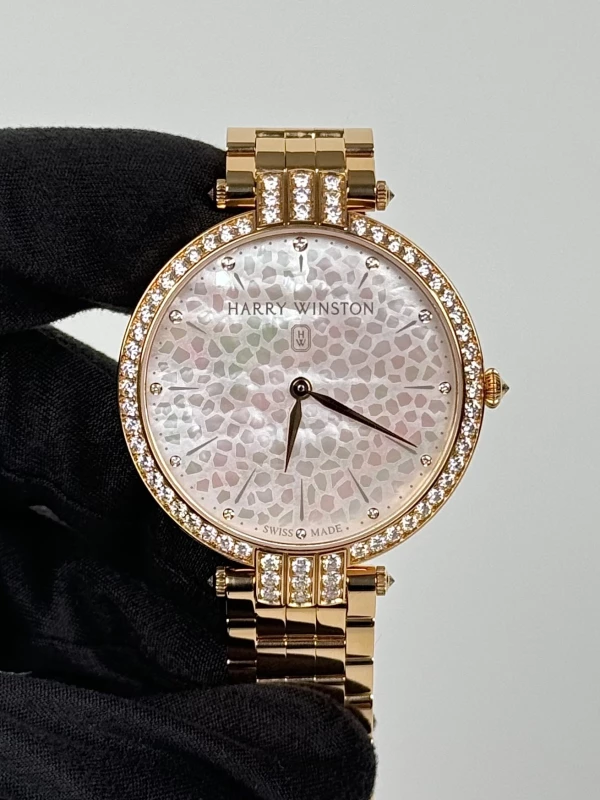 Harry Winston Ladies 39 mm in White Gold PRNQHM39RR002 3