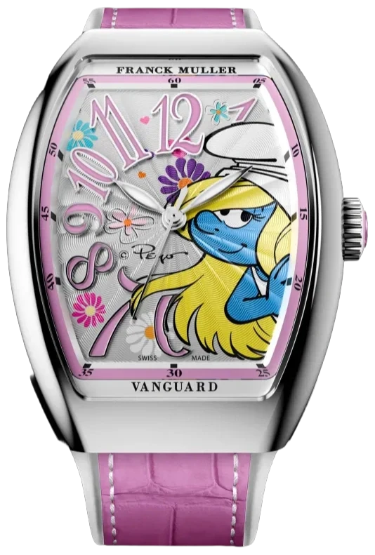Franck Muller Vanguard Smurfette Blue V 32 SC AT FO SMURFETTE FLOWER (RS) 1