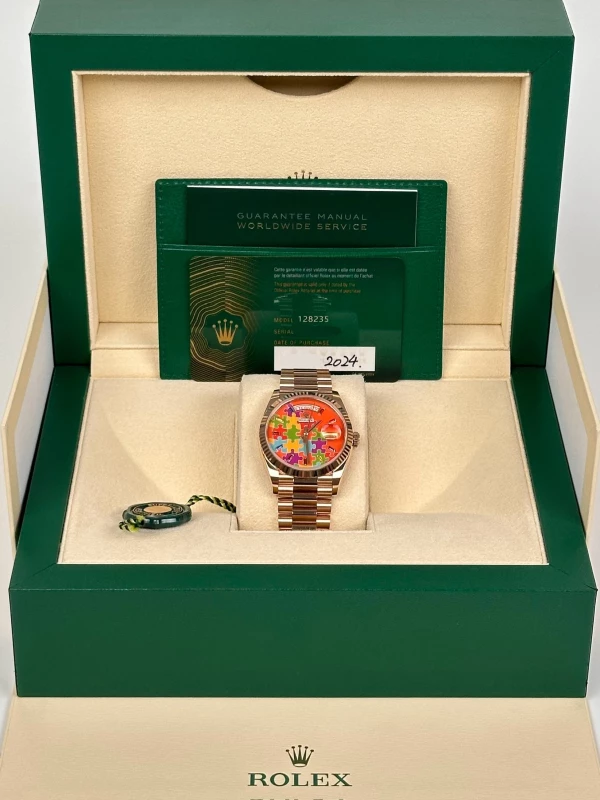 Rolex 36 MM, EVEROSE GOLD 128235 puzzle 5