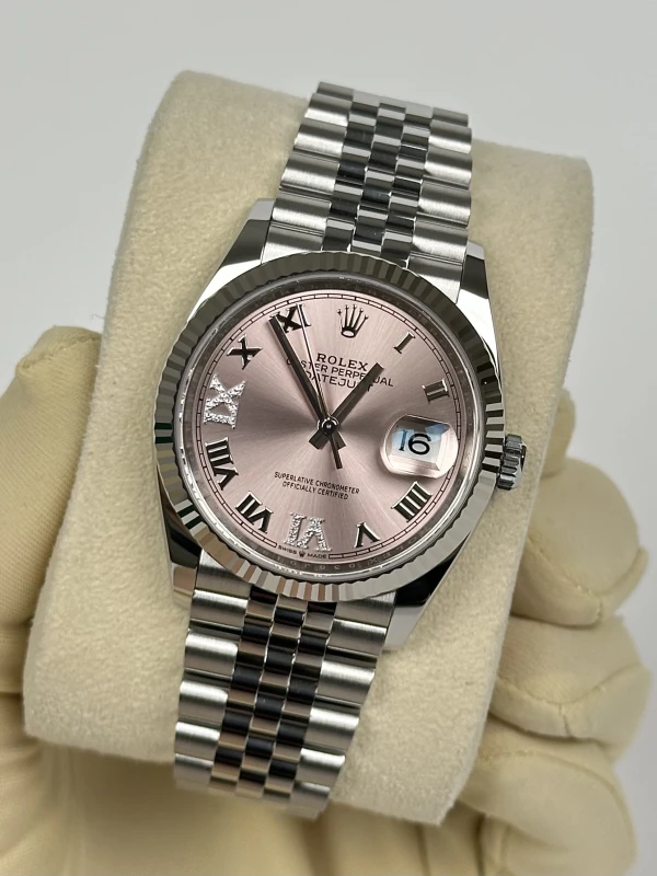 Rolex 36 mm Steel and White Gold 126234-0031 4