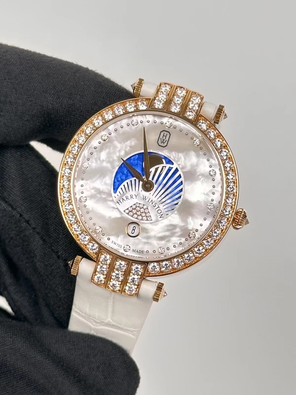 Harry Winston Moon Phase 36mm PRNQMP36RR001 4