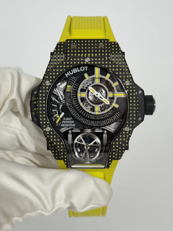 Hublot TOURBILLON BI-AXIS YELLOW 3D CARBON 909.QDY.1120.RX 2