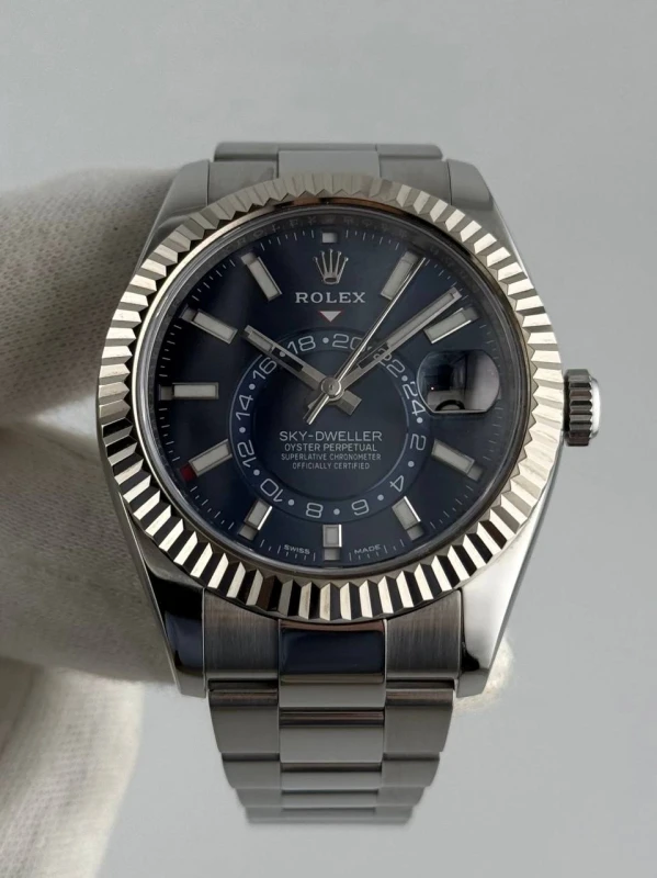 42mm Steel and White Gold