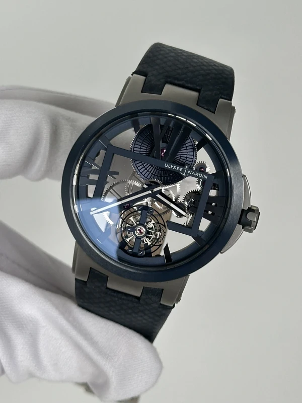 Ulysse Nardin Skeleton Tourbillon Blue 1713-139/43 4