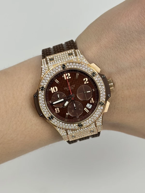 Hublot  Red Gold Cappuccino Diamonds 341.PC.1007.RX.094 9