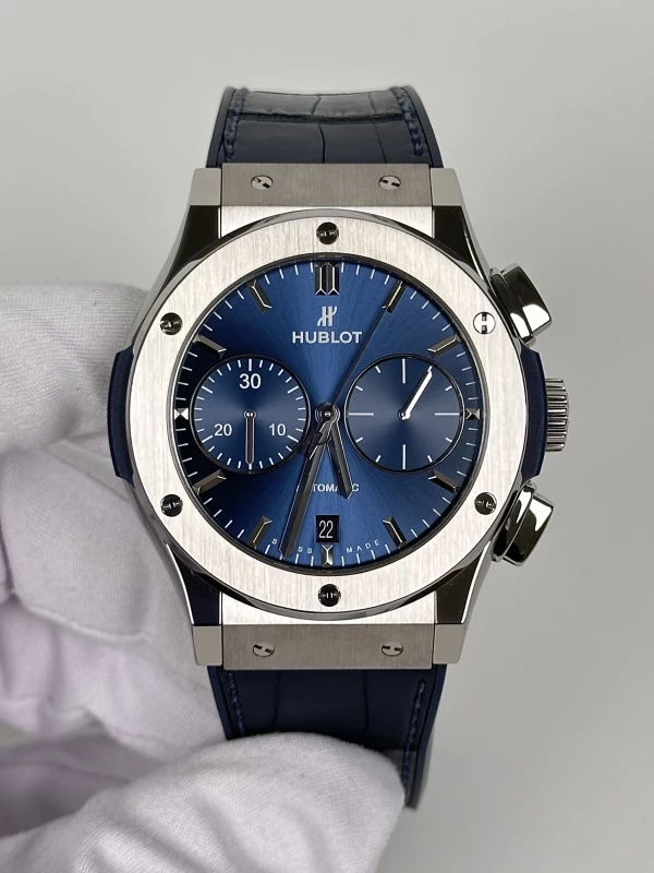 Hublot Blue Chronograph Titanium 521.NX.7170.RX 2
