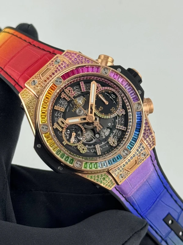 Hublot Unico King Gold Rainbow 441.OX.1118.LR.0999 2