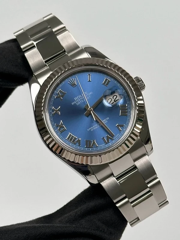 Rolex  II 41mm Steel and White Gold  116334 blro 2