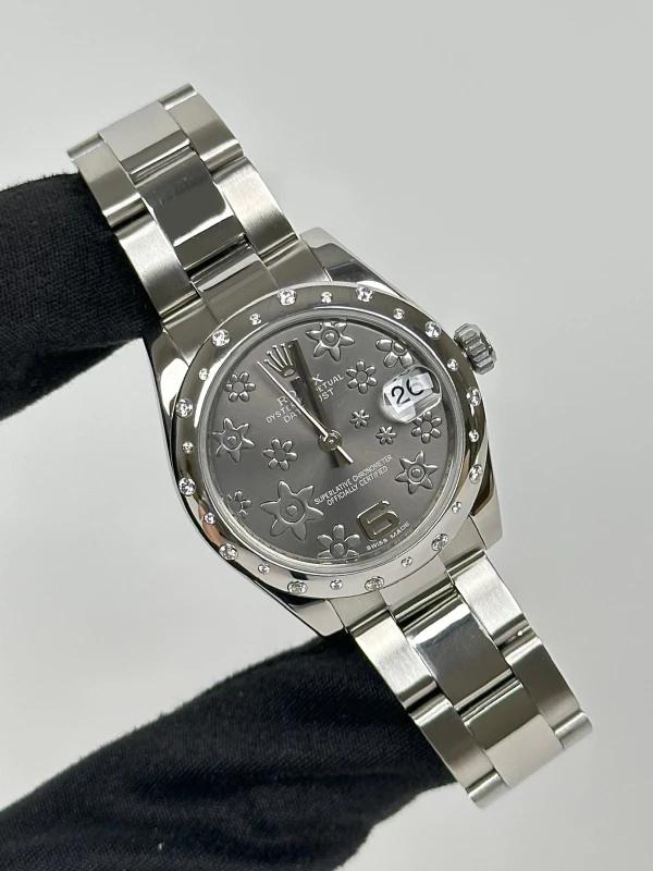 Rolex 31 MM, OYSTERSTEEL, WHITE GOLD ANDDIAMONDS 178344-0025 2