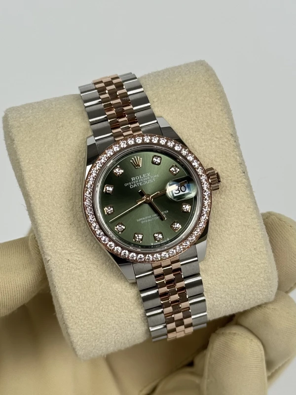 Rolex LADY 28 MM, OYSTERSTEEL, EVEROSE GOLD ANDDIAMOND 279381rbr-0007 3