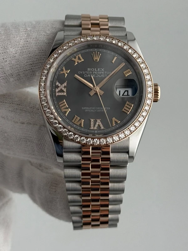 36mm Steel and Everose Gold