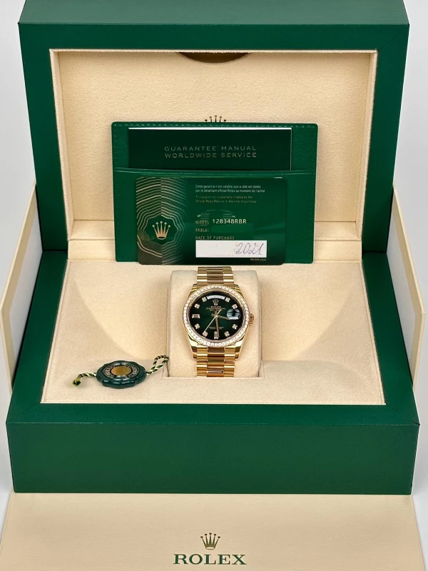 Rolex 36mm Yellow Gold 128348rbr-0035 5
