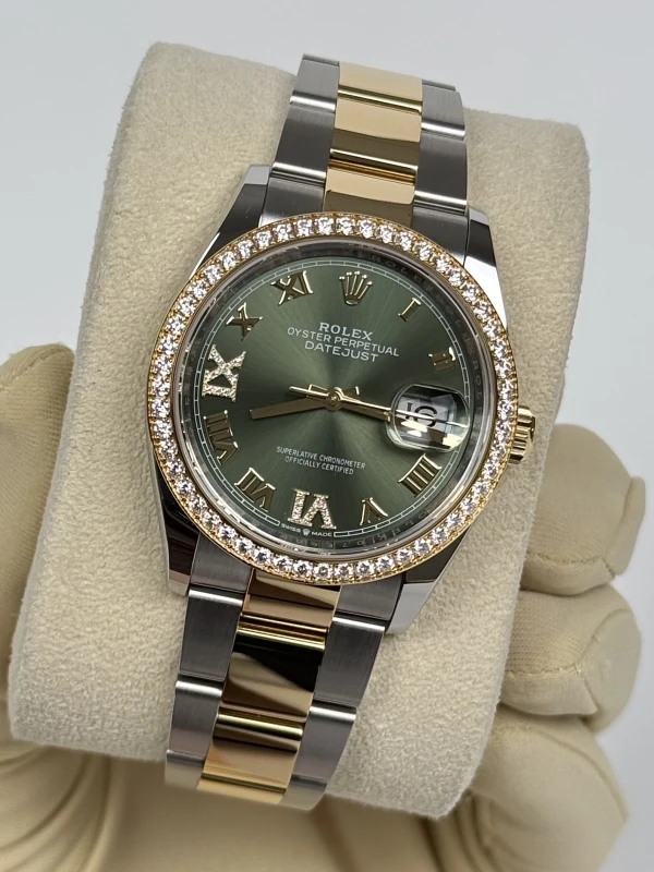 Rolex 36 mm, Oystersteel, yellow gold and diamonds 126283rbr-0012 4