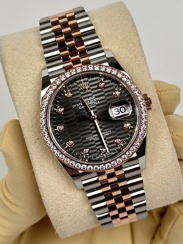 Rolex Datejust 36mm Steel and Everose Gold 126281rbr-0029 3