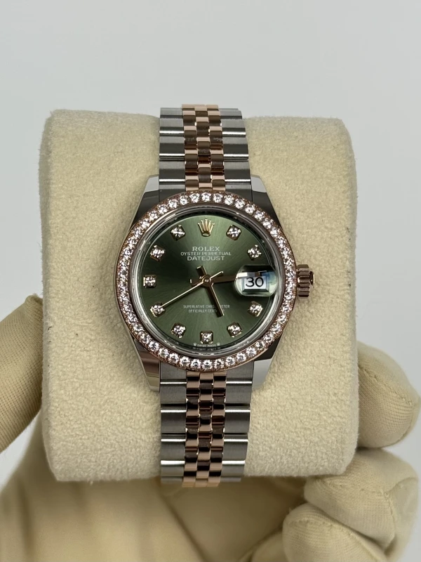 Rolex LADY 28 MM, OYSTERSTEEL, EVEROSE GOLD ANDDIAMOND 279381rbr-0007 2