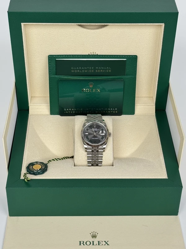 Rolex 36 mm, Oystersteel and white gold 126234-0045 5
