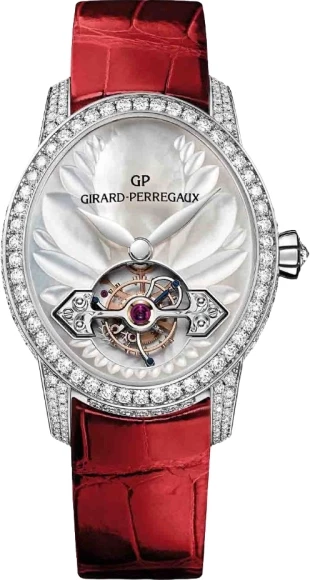 Cat’s Eye Tourbillon with Gold Bridge Red Croco