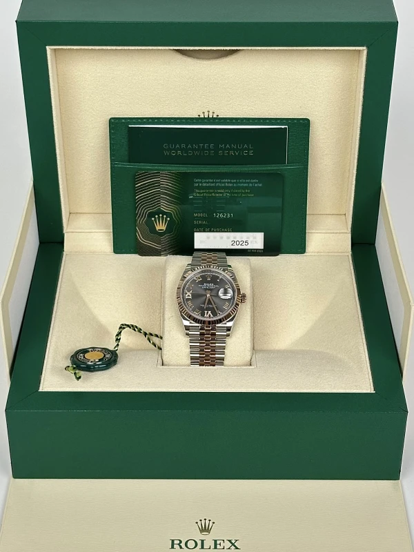 Rolex 36mm Steel and Everose Gold 126231-0023 5