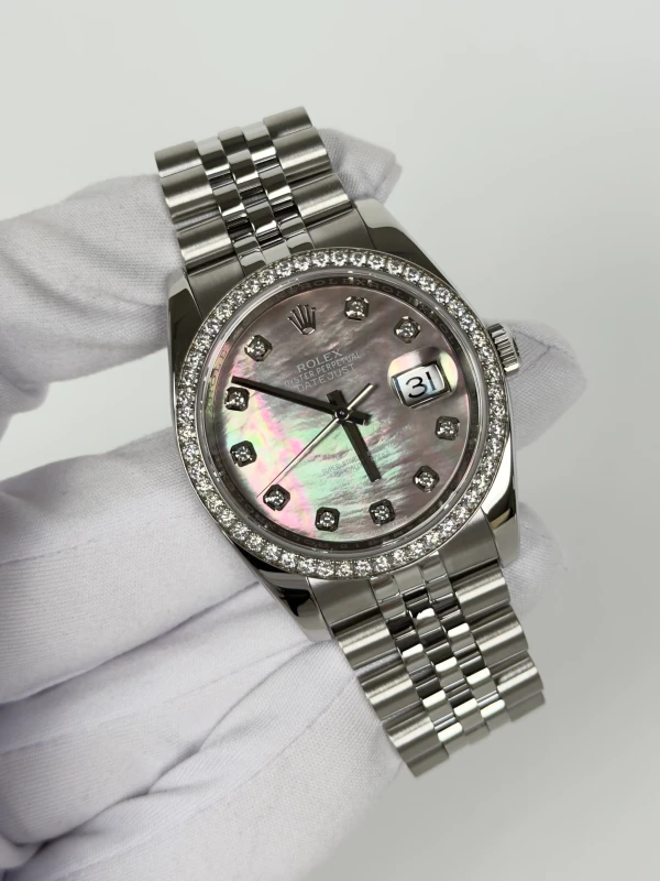 Rolex 36 mm, Oystersteel, white gold and diamonds 116244-0012 2