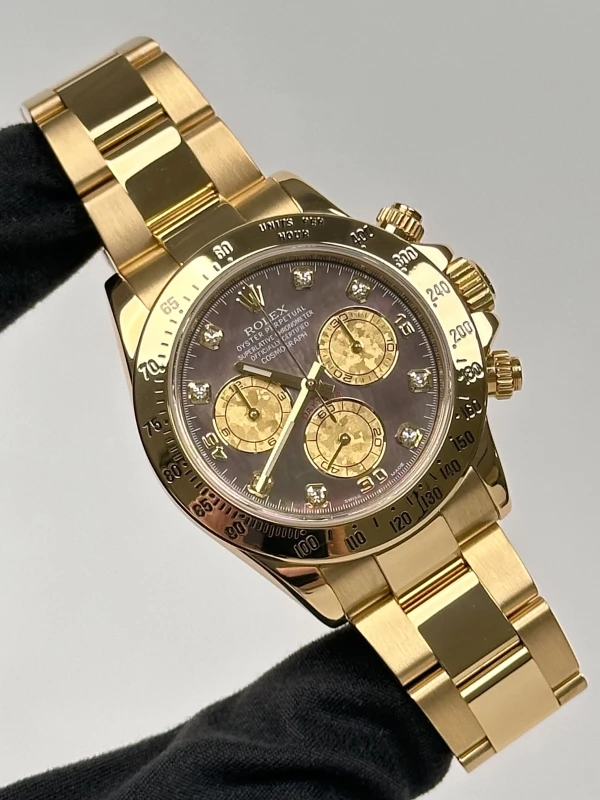 Rolex Cosmograph 40mm YellowGold Crystals Diamonds 116528 GoldCrystals Diamonds 2