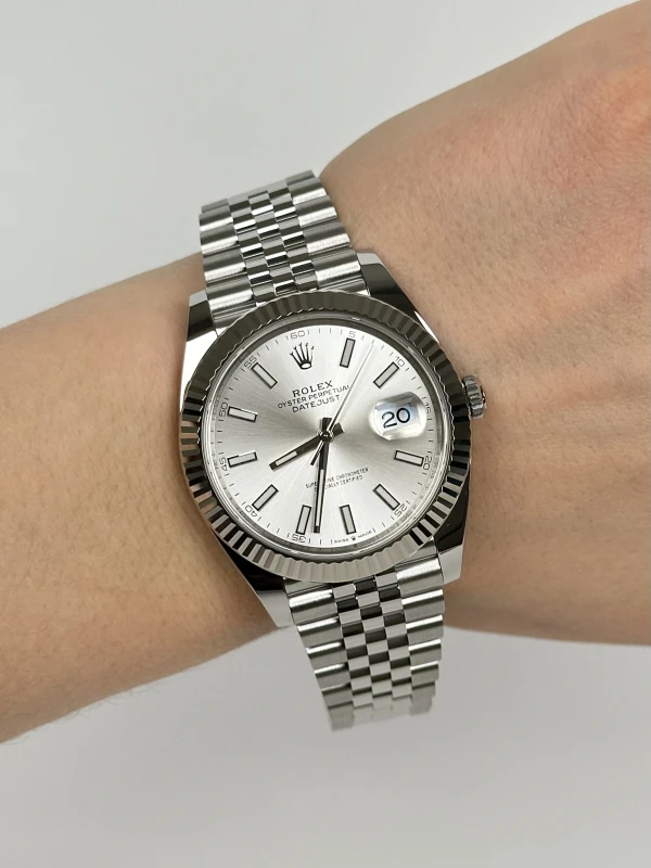 Rolex 41 mm, steel and white gold 126334-0004 7