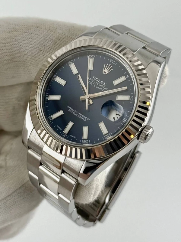 Rolex  II 41mm Steel and White Gold 116334 blio 4