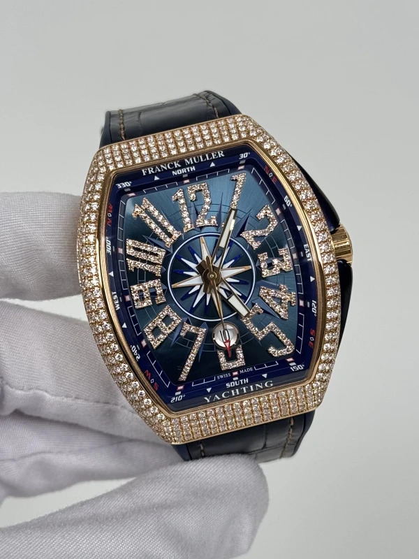 Franck Muller Vanguard Yachting Diamonds V 45 SC DT 5N BL Yacht Tun 3