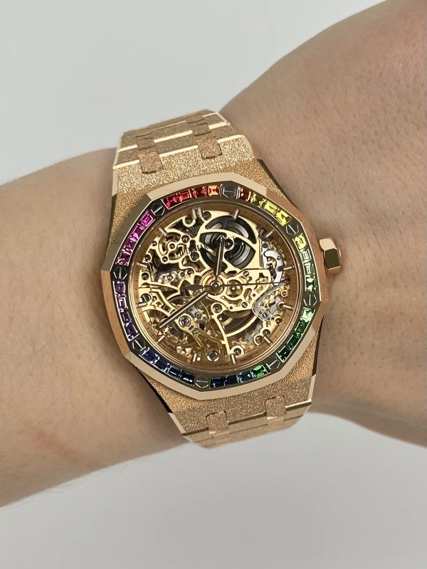 Audemars Piguet Double Balance Wheel Openworked 37 mm 'Frosted' 15468OR.YG.1259OR.01 8