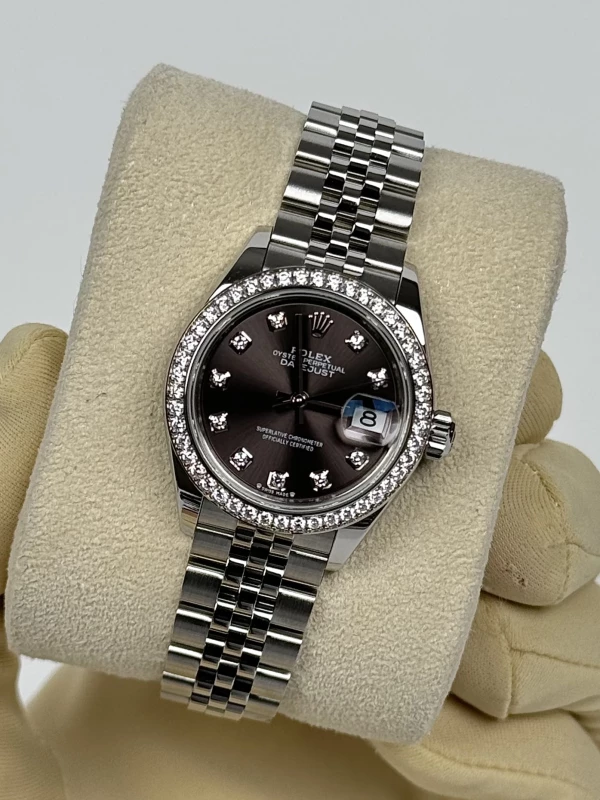 Rolex LADY 28 MM, OYSTERSTEEL, WHITE GOLD ANDDIAMONDS 279384rbr-0017 4
