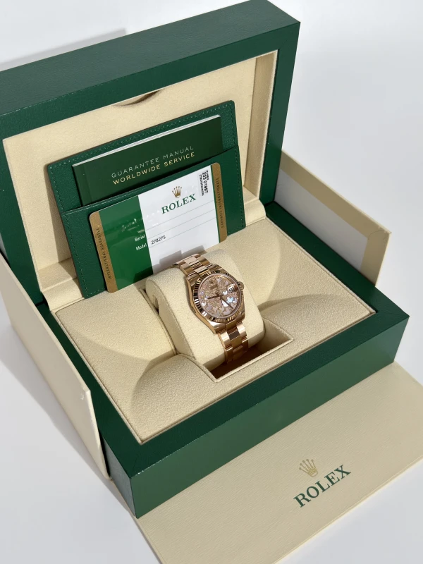 Rolex 31mm Everose Gold 278275-0020 7