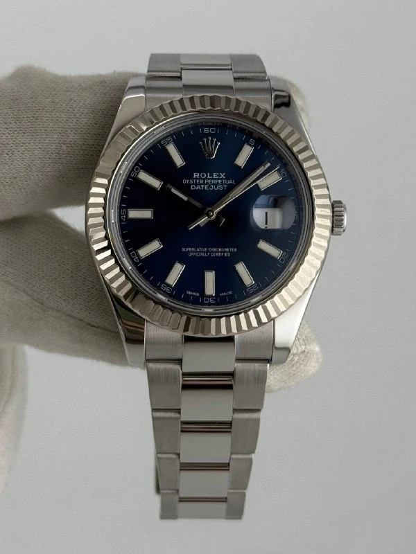 Rolex  II 41mm Steel and White Gold 116334 blio 2