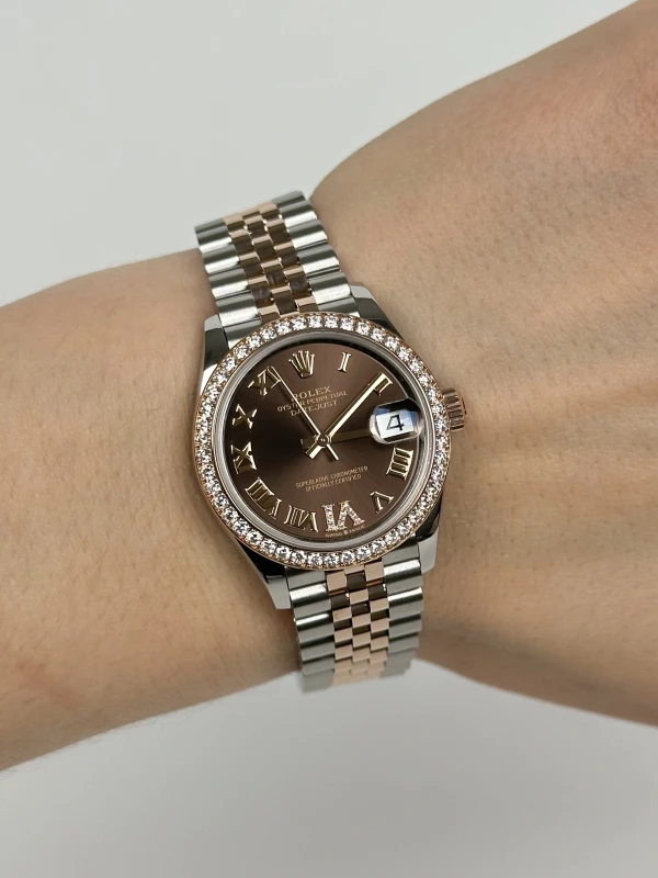 Rolex 31mm Steel and Everose Gold 278381rbr-0006 7