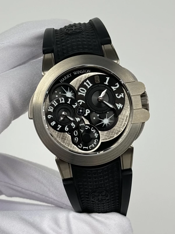 Harry Winston Collection Dual Time Monochrome OCEATZ44ZZ008 3