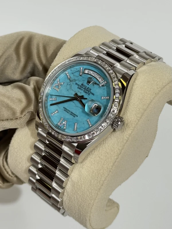 Rolex Day-Date 36mm Platinum 128396tbr-0016 4