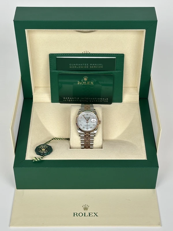 Rolex 36mm Steel and Everose Gold 126231-0021 5