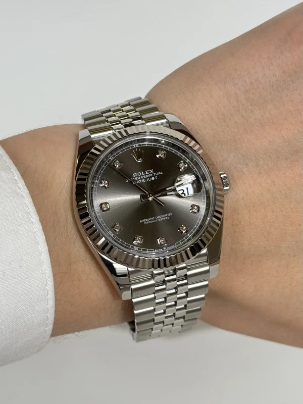 Rolex 41mm Steel and White Gold 126334-0006 5