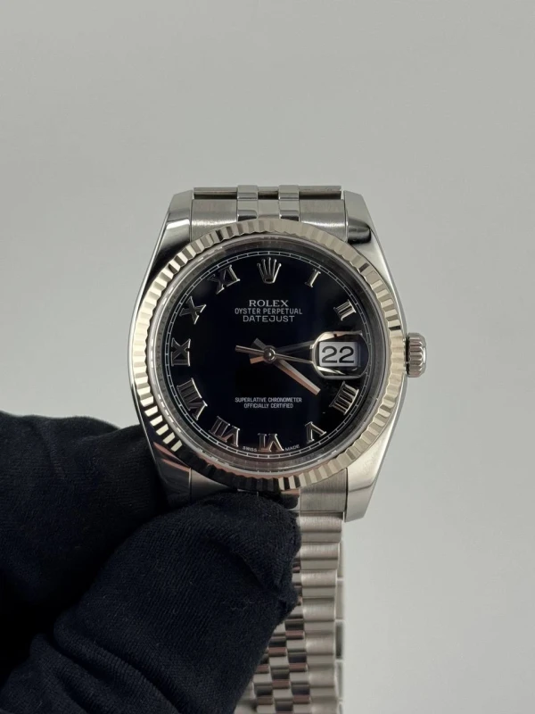 Rolex 36mm Steel and White Gold 116234 2