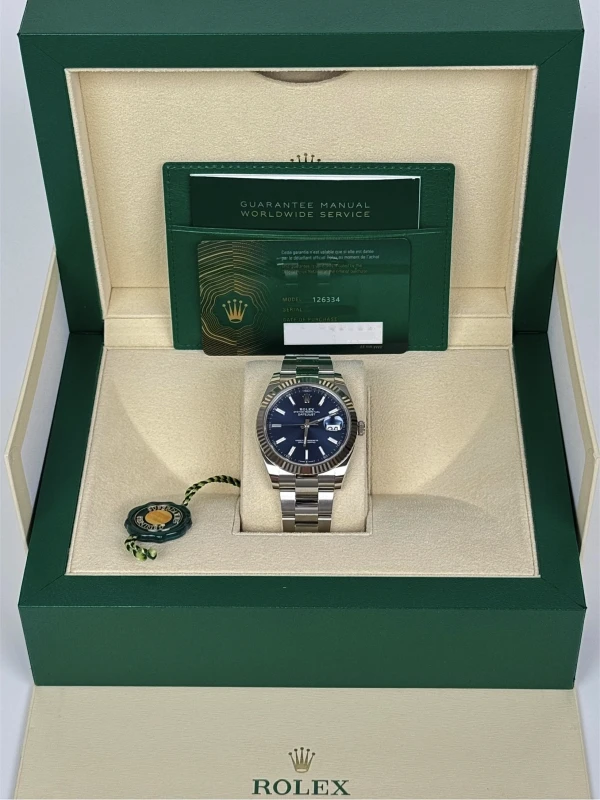 Rolex 41 mm, steel and white gold  126334-0001 5