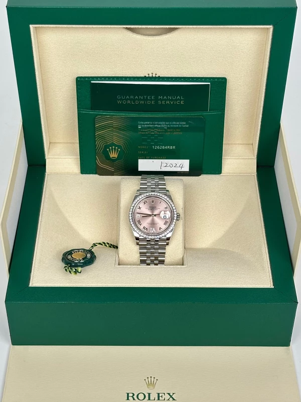 Rolex 36 mm steel and white gold 126284rbr-0023 5