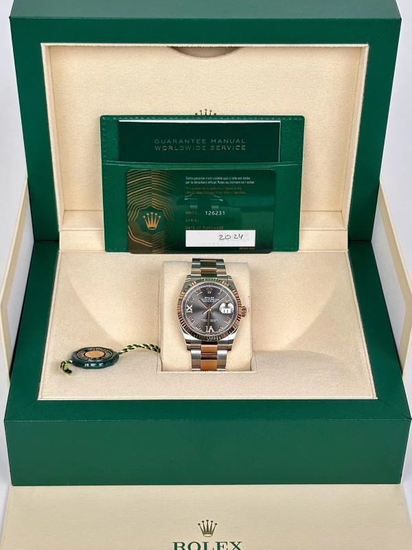 Rolex 36mm Steel and Everose Gold 126231-0024 5